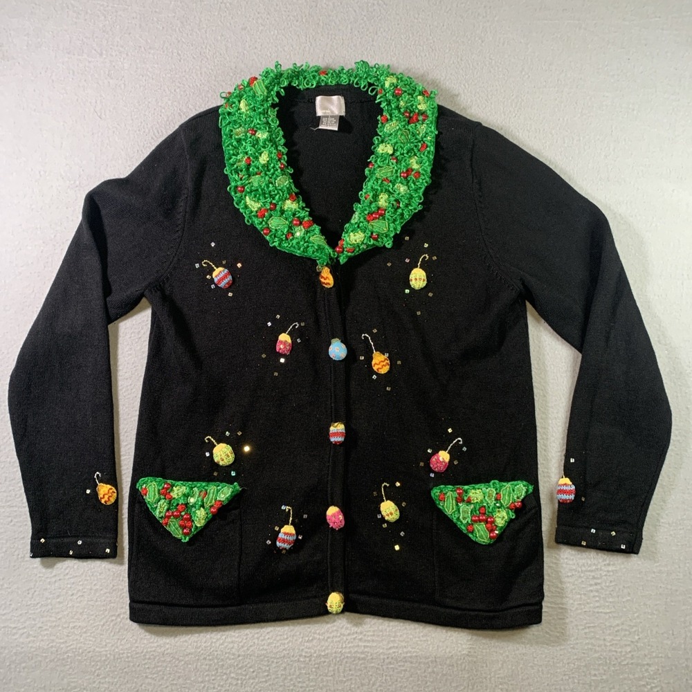 VTG Collective Works Of Berek 2 Takako Sakon Sz L Christmas Sweater